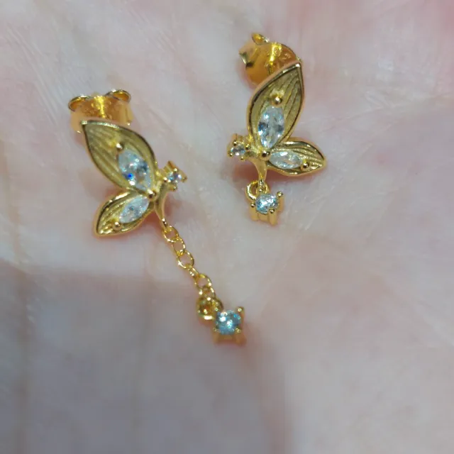 Pendientes Mariposa Dorados