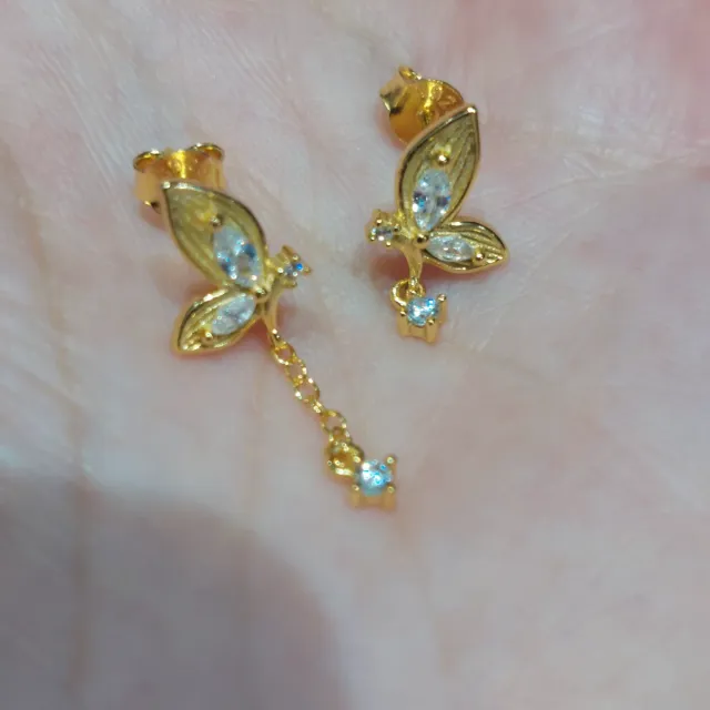 Pendientes Mariposa Dorados