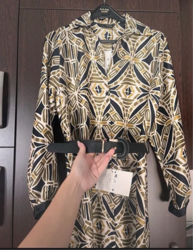 Vestido Zara estampado