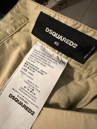 Pantaloni Dsquared2 Beige Taglia 46
