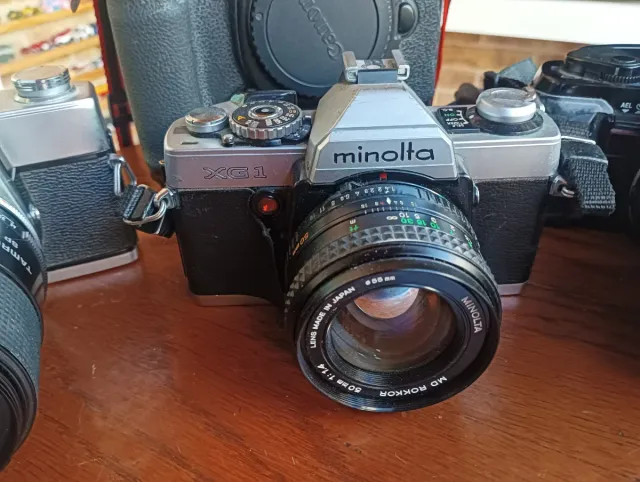 Fotocamera Minolta XG1 Argento/Nero