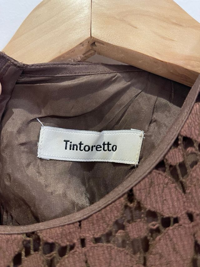 Vestido Tintoretto marrón