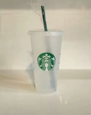 Vaso Starbucks 750ml con tapa y pajita