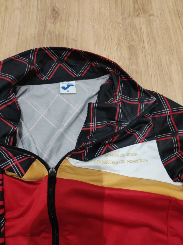 Sudadera Sevilla Joma Rojo y Negro. Vintage