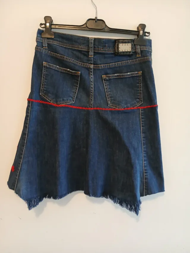 Philipp Plein Gonna tg.26/S con catene rosse