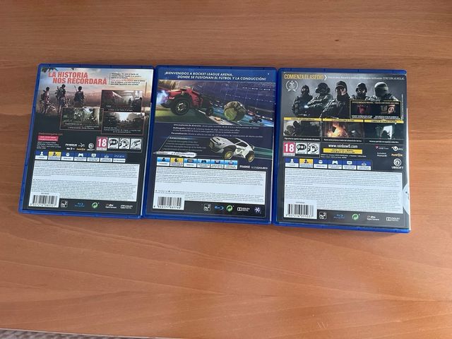 Lote 3 Juegos PS4: Division 2, Rocket League, R6 S