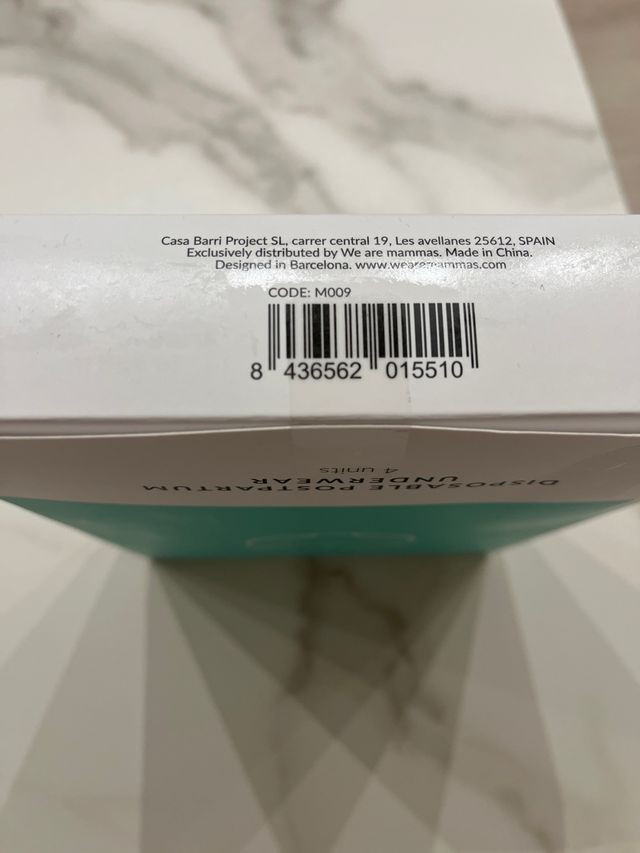 Pack 4 bragas posparto desechables - WeareMAMMAS