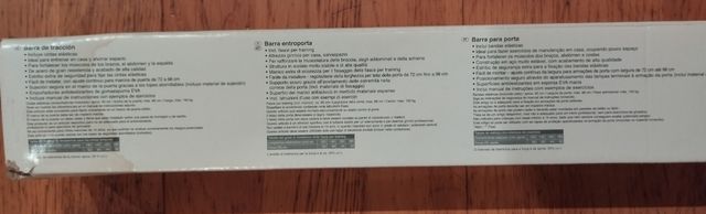 Barra de ejercicios para puerta Crivit nueva