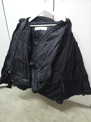 Chaqueta Moto Invierno Negra.
