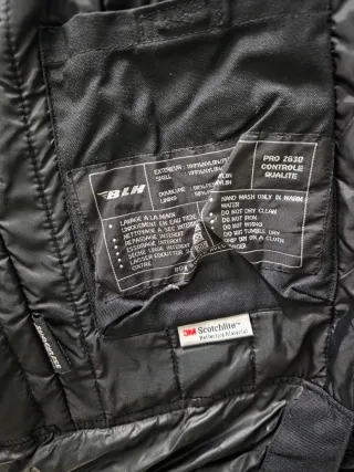 Chaqueta Moto Invierno Negra.