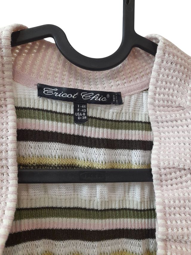 Cazadora seda y algodón multicolor