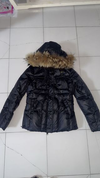 Piumino Blauer Bambino con Cappuccio e Pelliccia