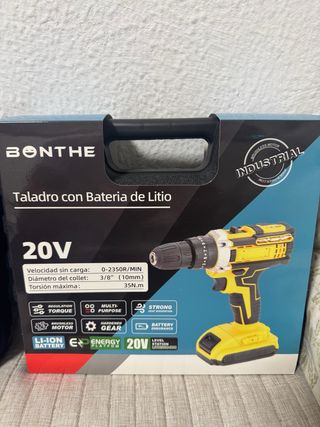 Taladro Bonthe 20V con 2 Baterías