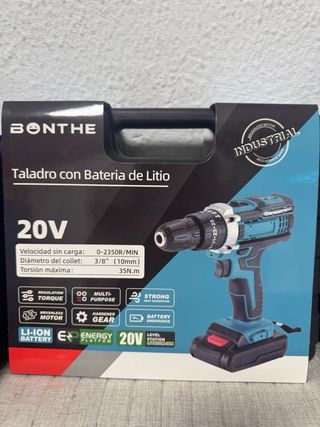 Taladro Bonthe 20V con 2 Baterías