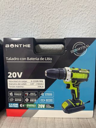 Taladro Bonthe 20V con 2 Baterías