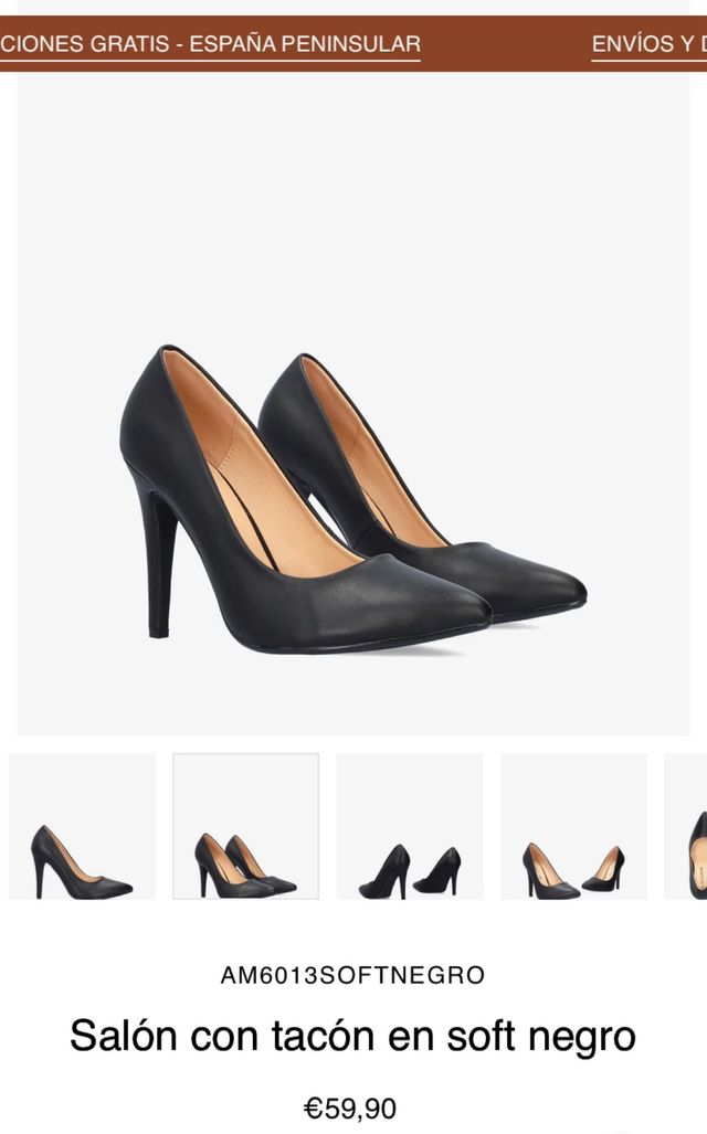 Zapatos Andres Machado negros talla 33