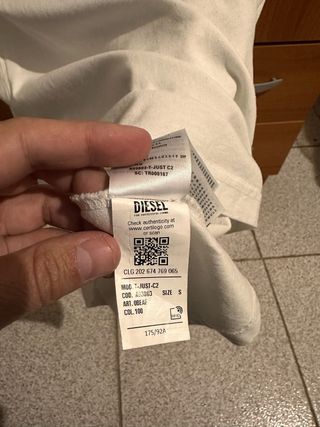 T-shirt Diesel bianca taglia S