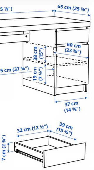 Cajonera IKEA Malm Madera