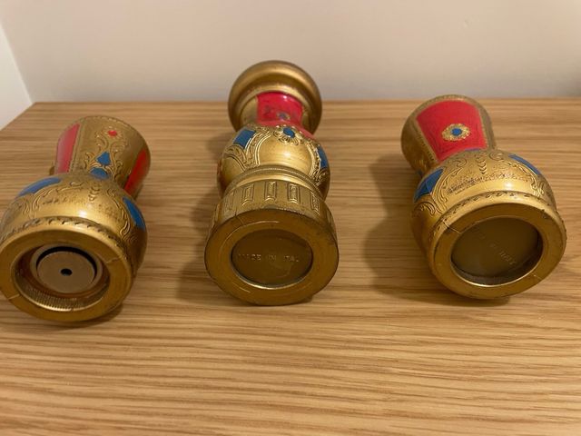 Set vintage macinapepe e saliera stile fiorentino