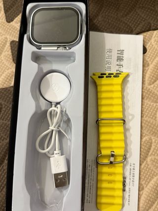 Watch Ultra Amarillo y Plateado