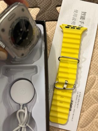 Watch Ultra Amarillo y Plateado