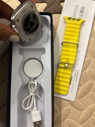 Watch Ultra Amarillo y Plateado