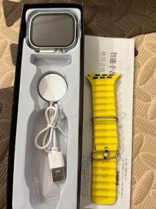 Watch Ultra Amarillo y Plateado