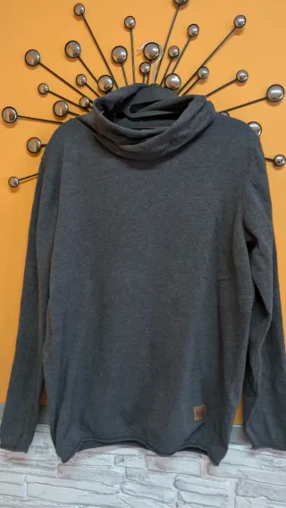 Jersey Springfield cuello alto gris hombre