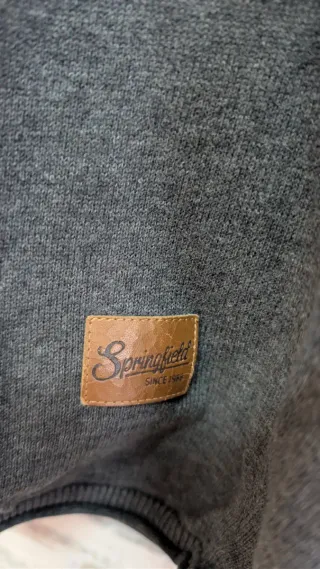 Jersey Springfield cuello alto gris hombre