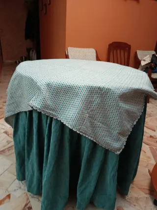 Mesa camilla con cristal