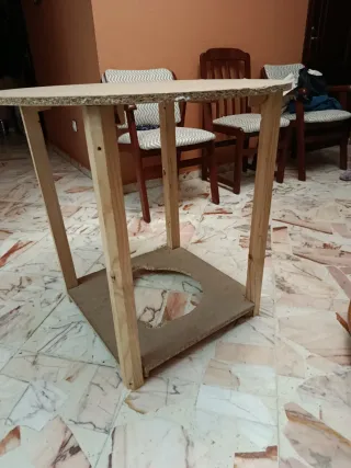 Mesa camilla con cristal