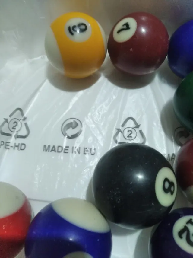 Bolas de billar numeradas