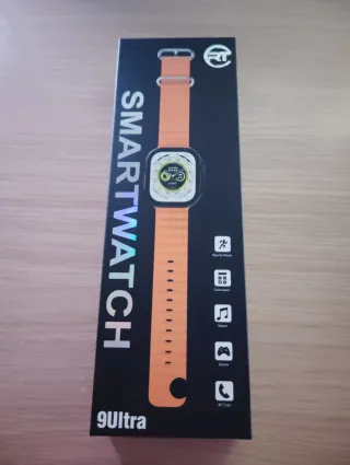 Smartwatch 9Ultra Negro y Naranja