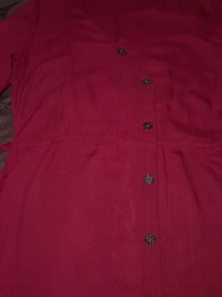 Vestido largo mujer rojo oscuro