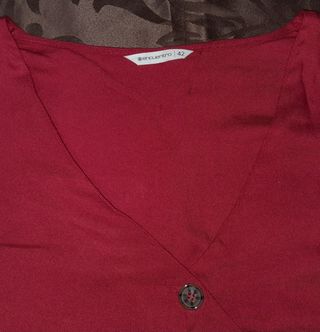 Vestido largo mujer rojo oscuro