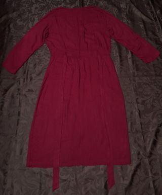 Vestido largo mujer rojo oscuro