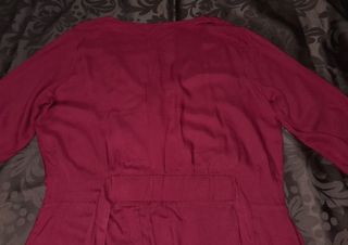 Vestido largo mujer rojo oscuro