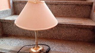 Lampada vintage anni '70 oro e beige