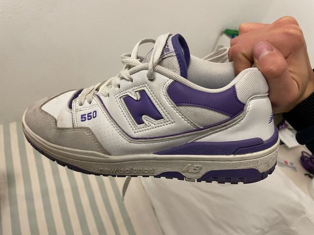 Zapatillas New Balance 550 Morado Blanco