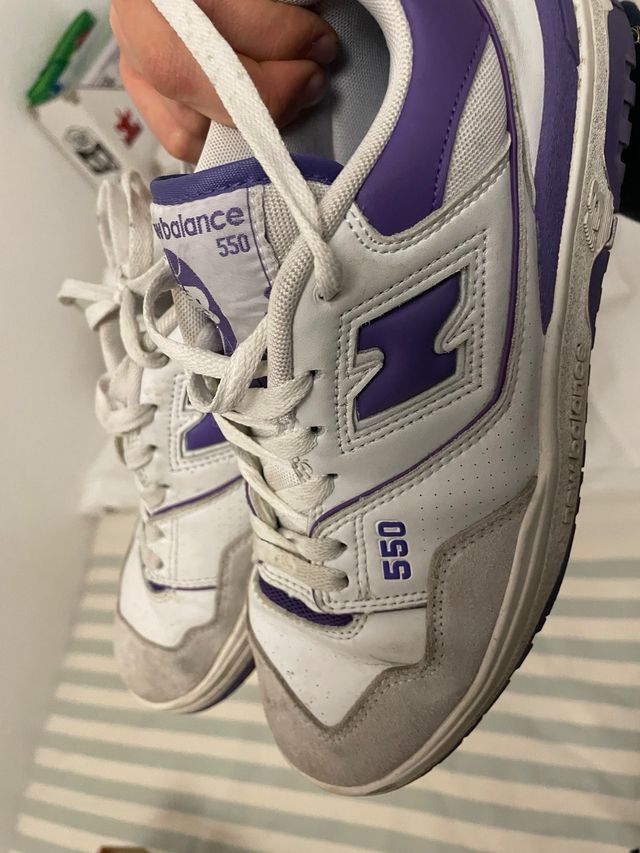 Zapatillas New Balance 550 Morado Blanco