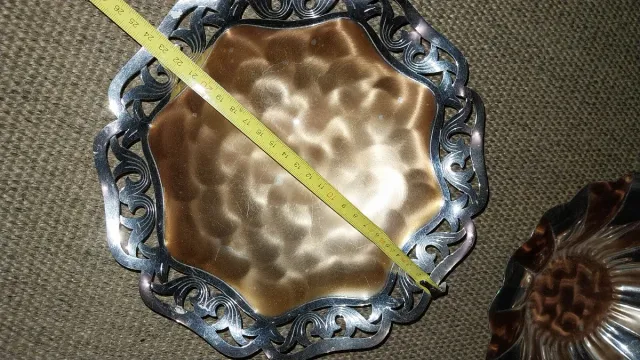 Regalo Bandejas decorativas de metal con filigrana