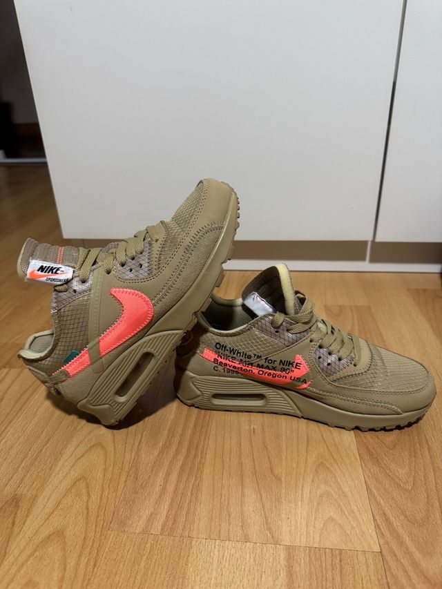 Nike Air Max 90 Off-White Beige/Naranja