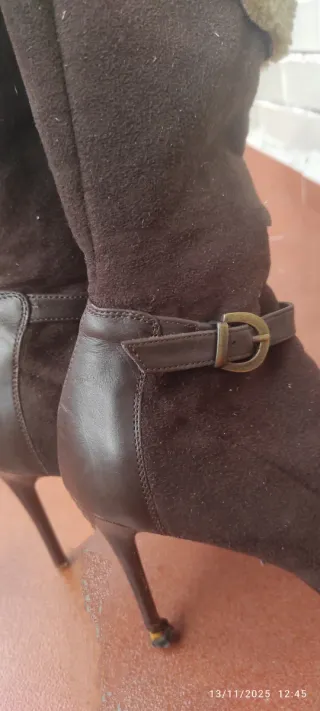 Botas Fluxà Piel Talla 37 Marrón