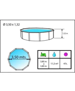 Piscina desmontable de 305 cm