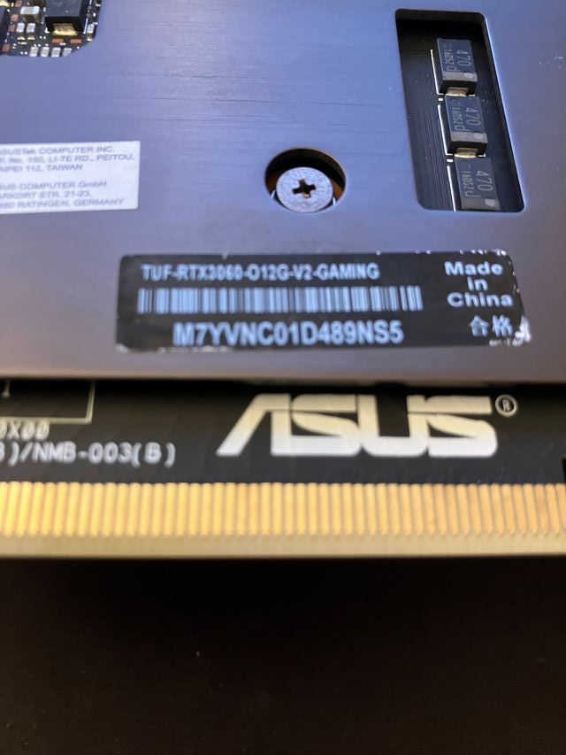 ASUS TUF RTX 3060 V2 GAMING OC