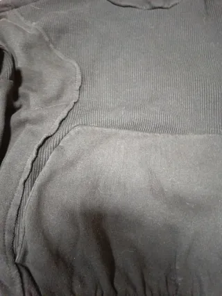 Sudadera Bershka Negra Pesada boxy fit