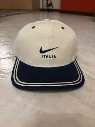 Cappellino Nike Italia Blu/Bianco Anno 1996