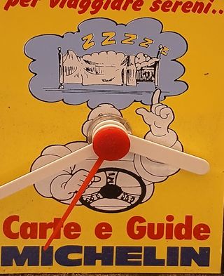 Orologio Michelin da tavolo anni '90