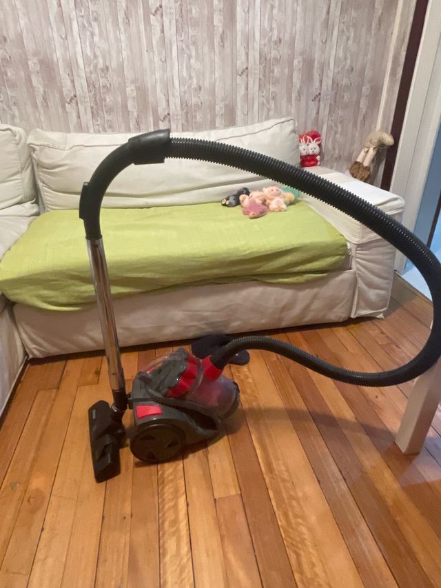 Aspiradora Trineo Roja y Gris