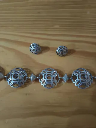 Conjunto Pendientes y Pulsera Plata